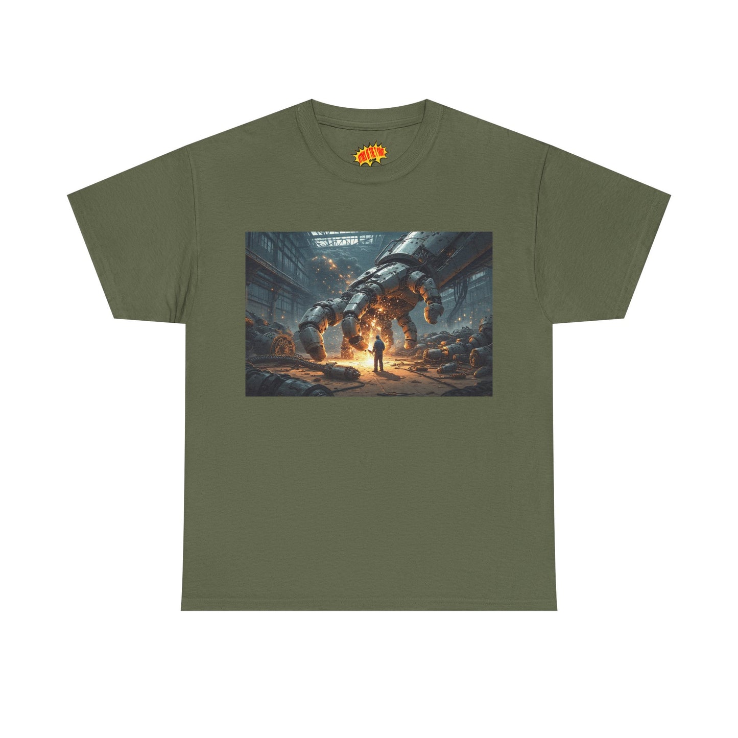 Anime Mech Factory w/Welder & Robot Hand T-Shirt *Multiple Colors*