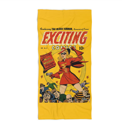 Miss Masque Beach Towel Yellow