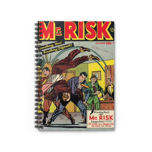 Mr. Risk October Comic Book Cover Notebook