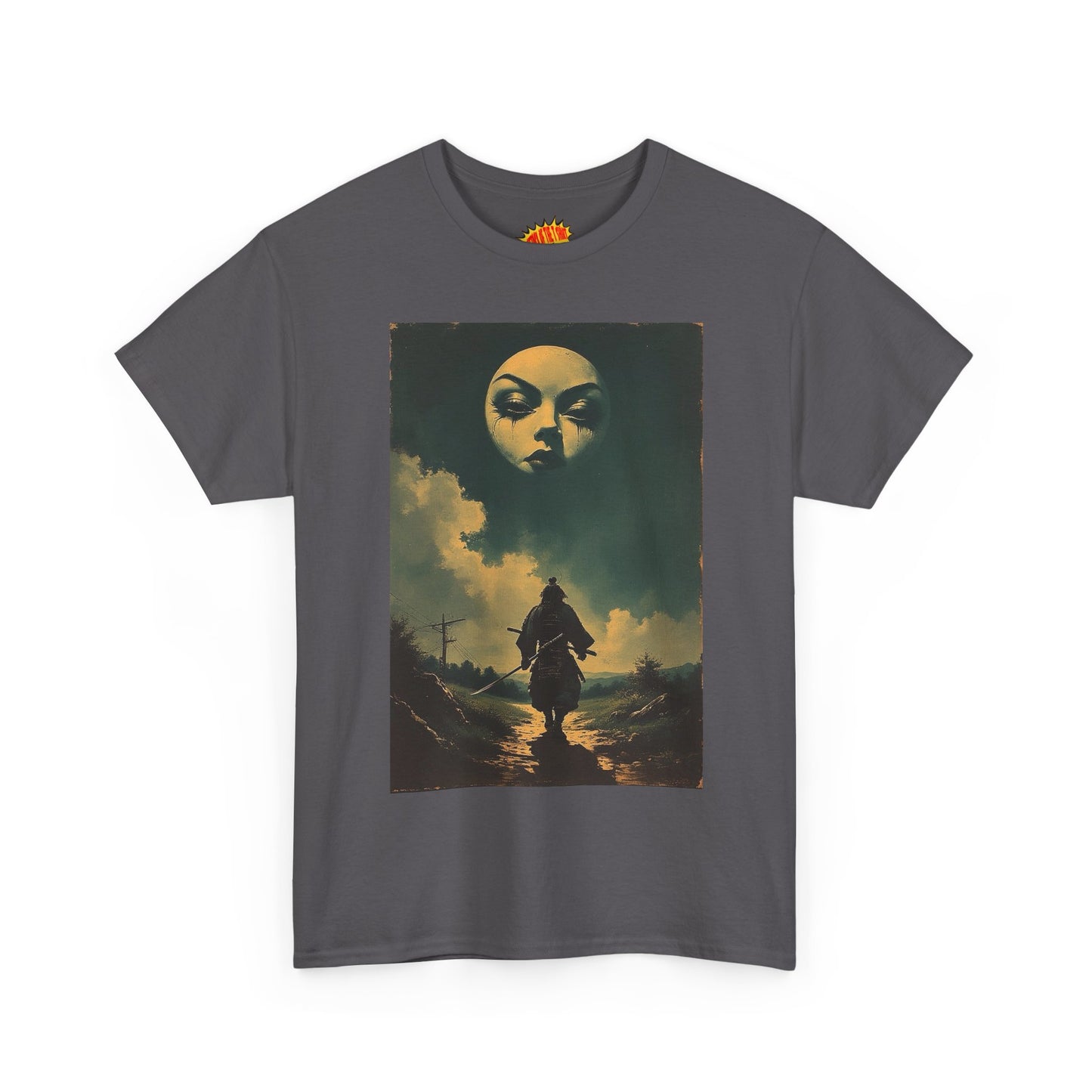 Walking Samurai w/Full Moon Face T-Shirt *Multiple Colors*