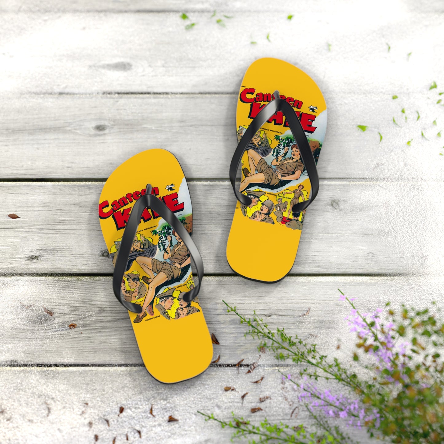 Canteen Kate #1 Flip Flops Yellow *Multiple Sizes Available*