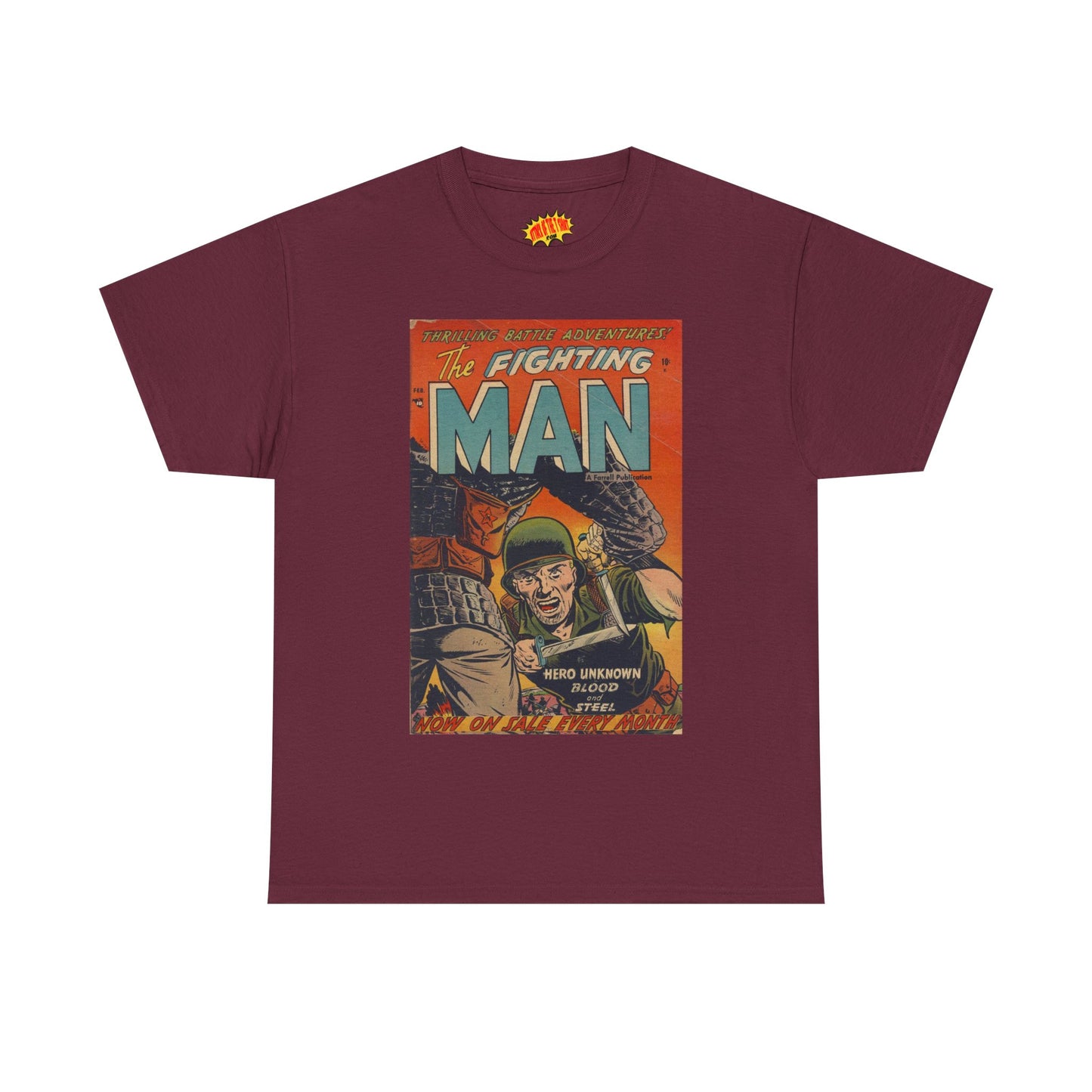 The Fighting Man February Comic Tee Shirt *Multiple Colors*