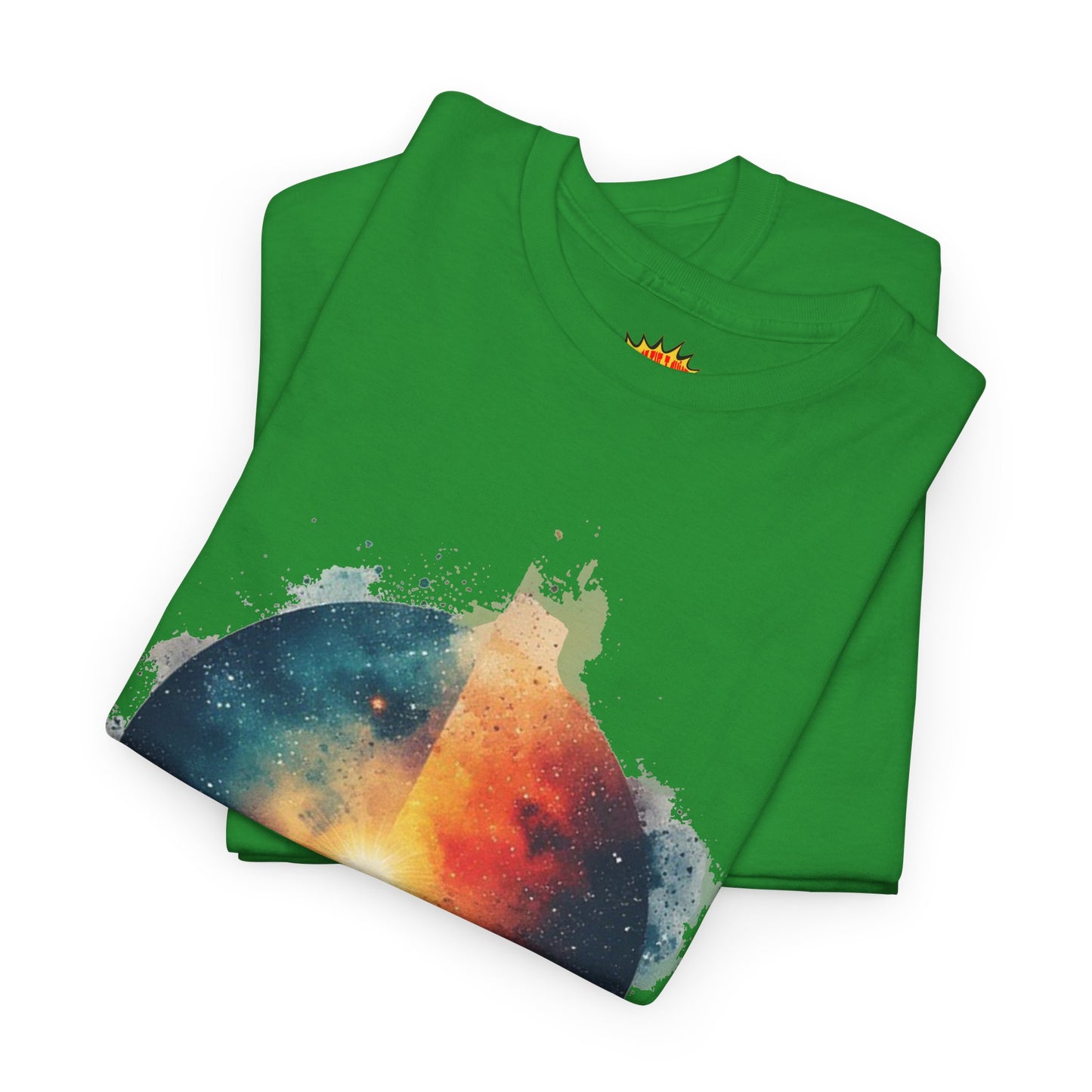 Round Galaxy w/Nebula Graphic Art Tee Shirt *Multiple Colors*