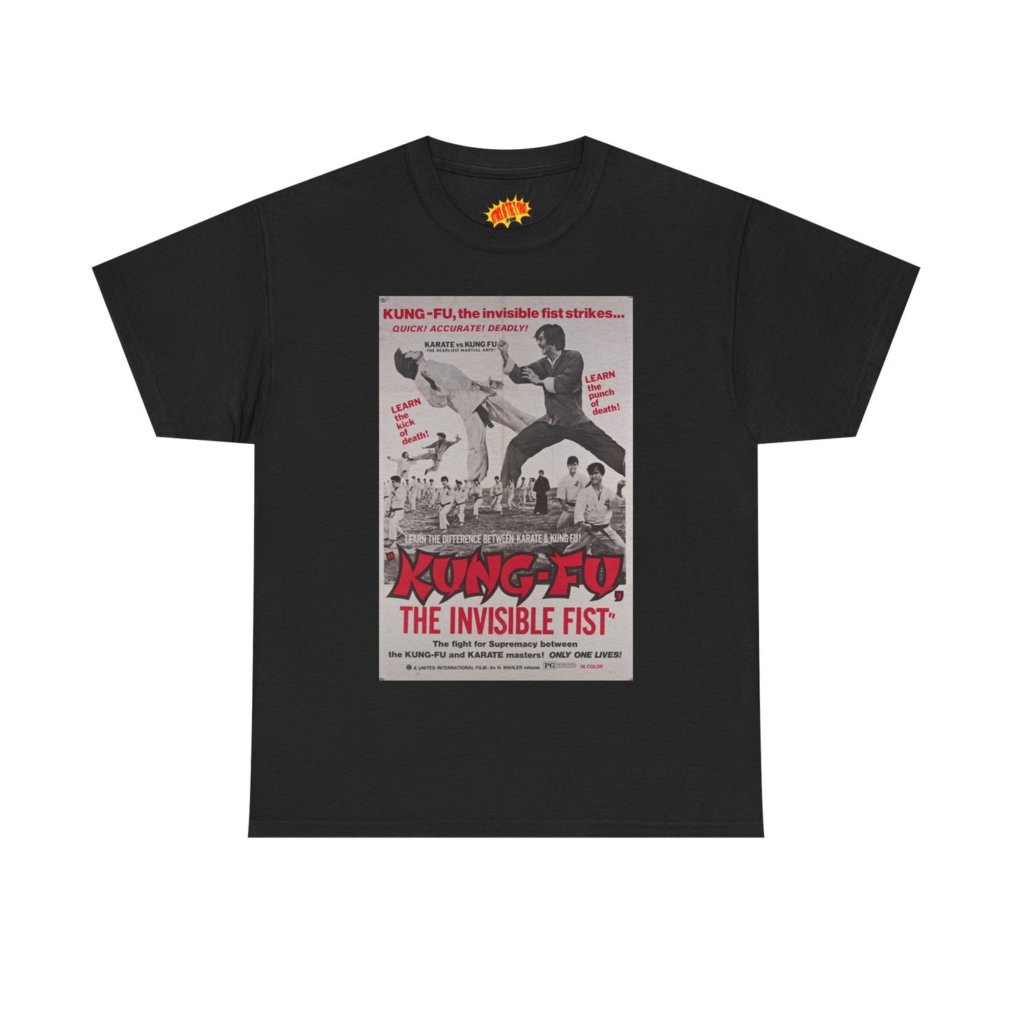 Kung Fu the Invisible Fist Movie Poster T-Shirt *Multiple Colors*