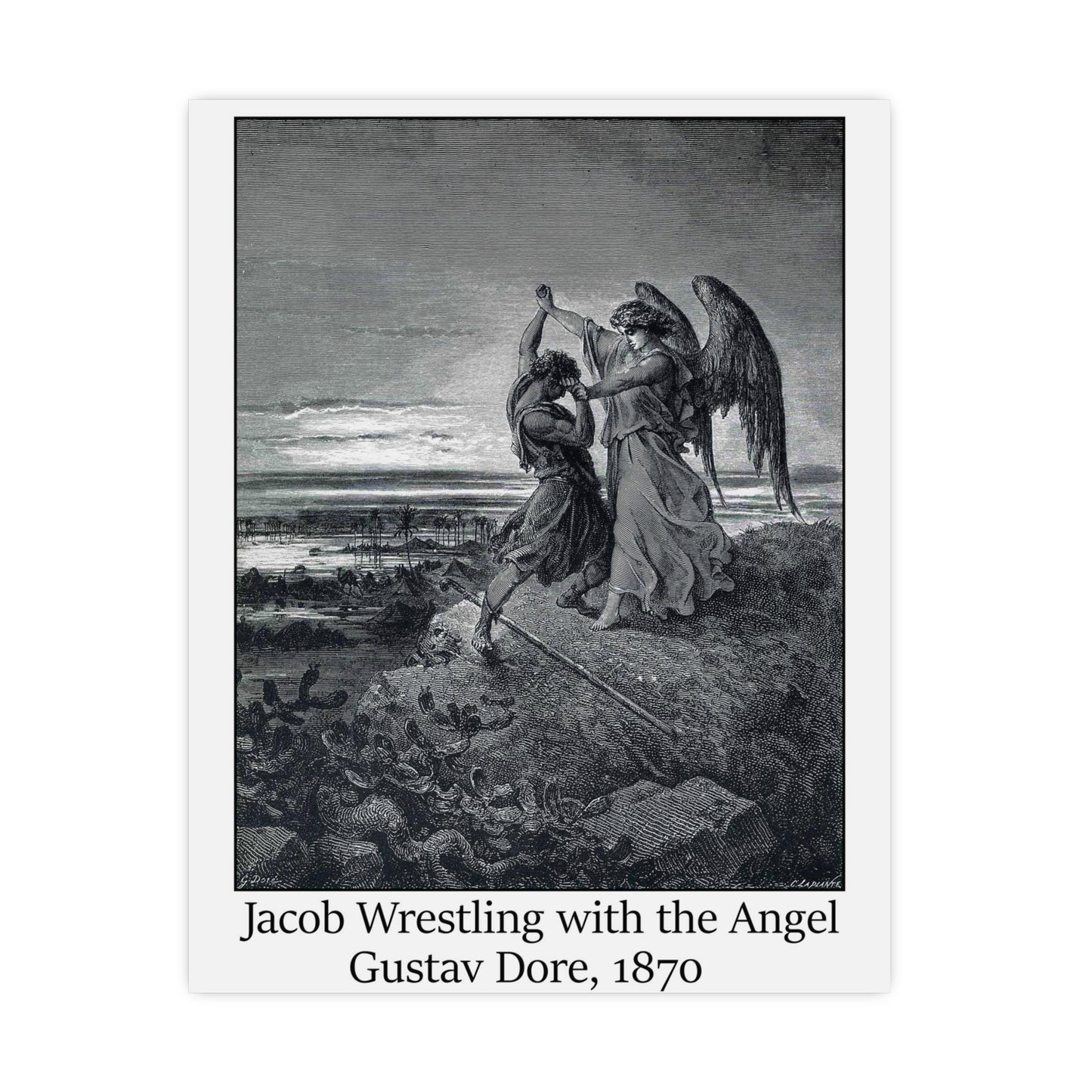 Jacob Wrestling with the Angel - Gustav Dore, 1870