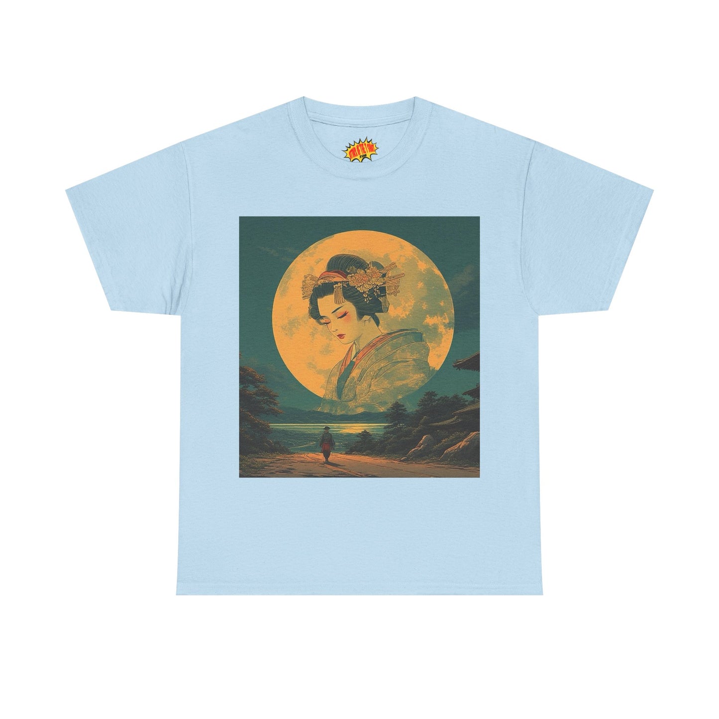 Japanese Geisha Full Moon T-Shirt *Multiple Colors*
