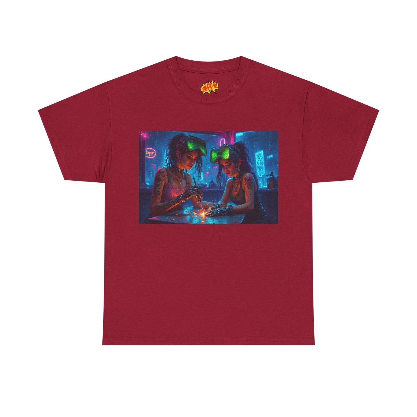 Cyberpunk Robot Fingers Manicure Scene T-Shirt *Multiple Colors*