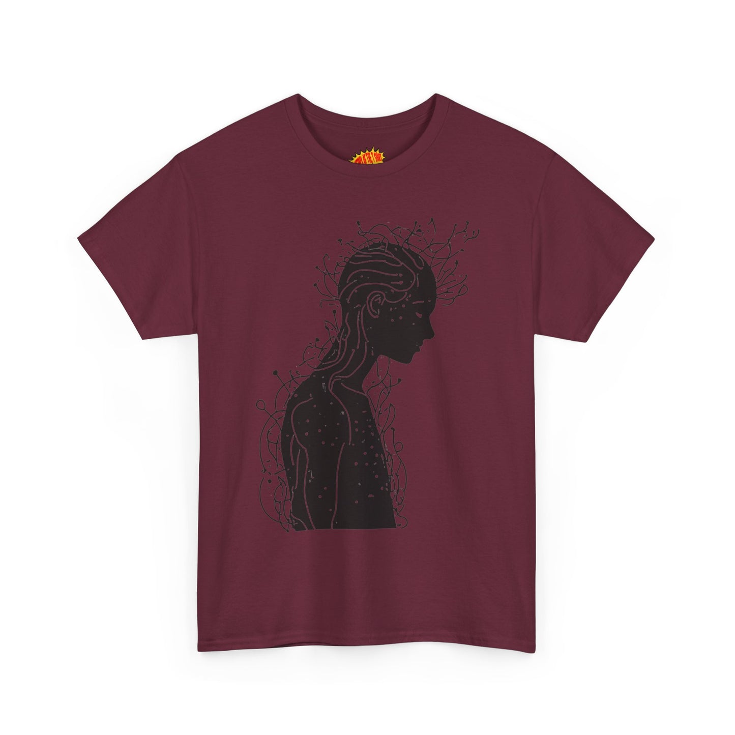 Human Silhouette Line Drawing Graphic Art Tee Shirt *Multiple Colors*