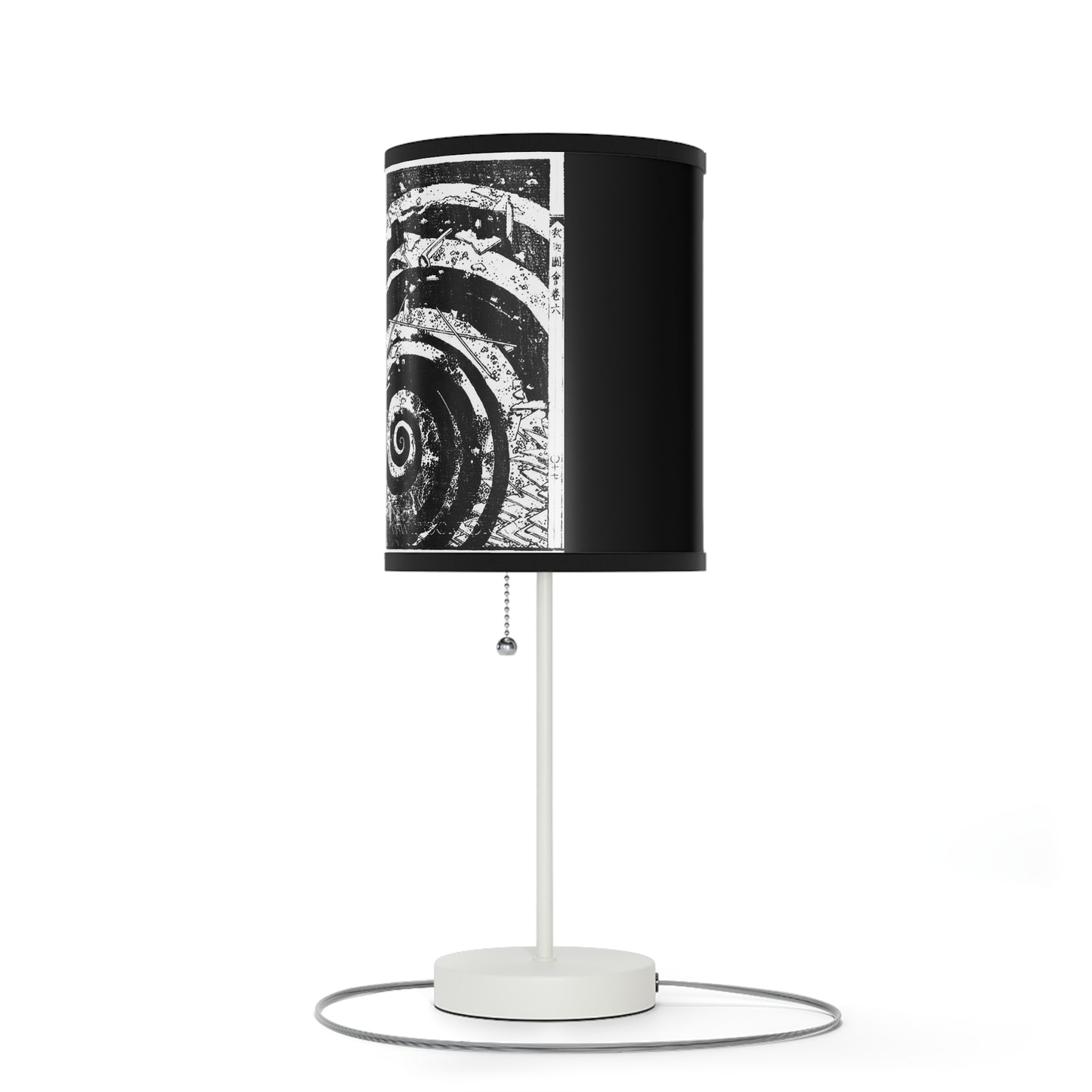 Destruction by Hokusai Japanese Woodcut Lamp