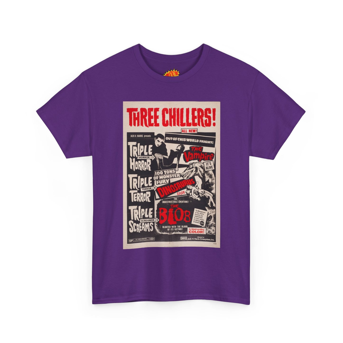 Three Chillers Movie Poster T-Shirt *Multiple Colors*