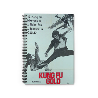 Kung Fu Gold - Vintage Movie Poster Notebook