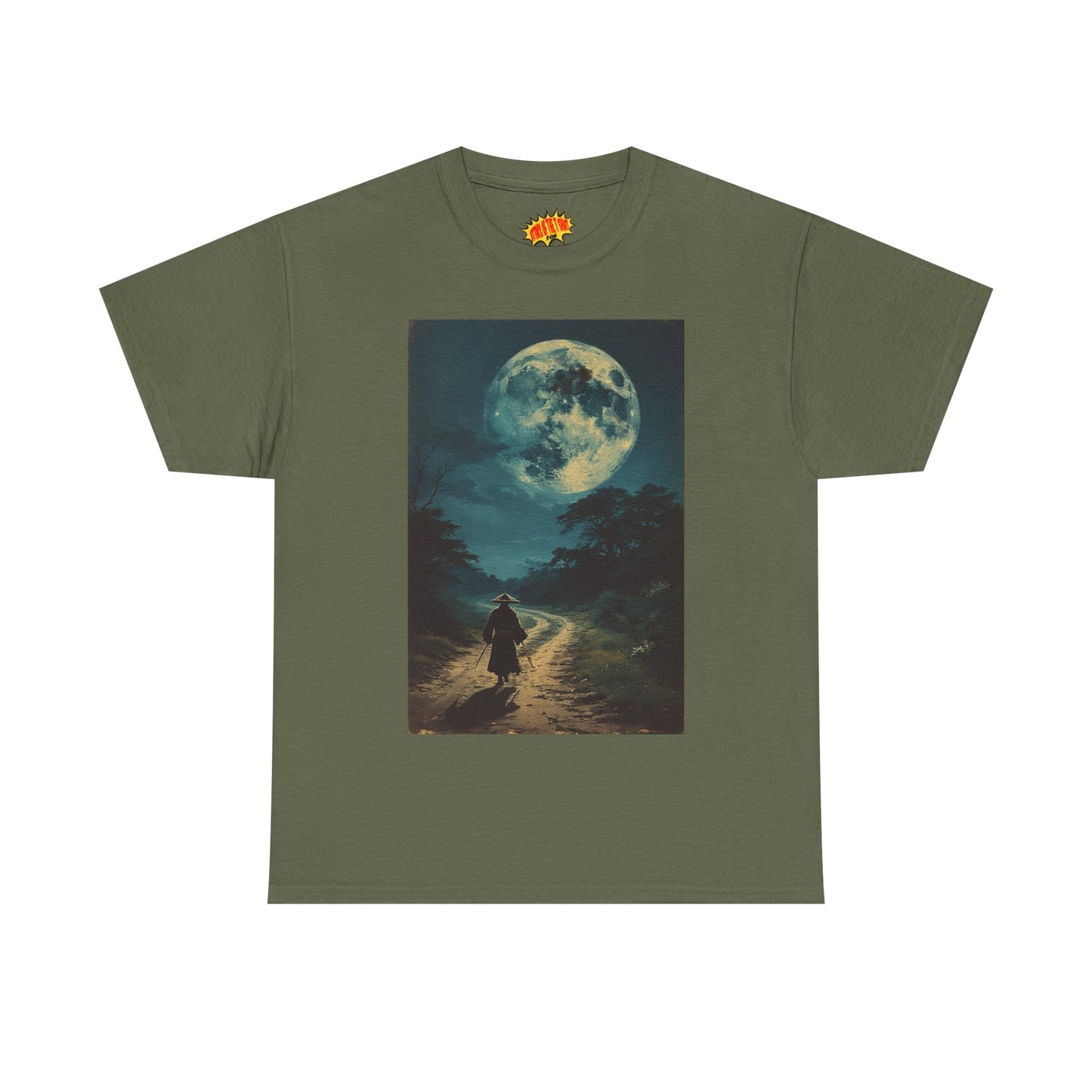 Walking Samurai w/Full Moon T-Shirt *Multiple Colors*