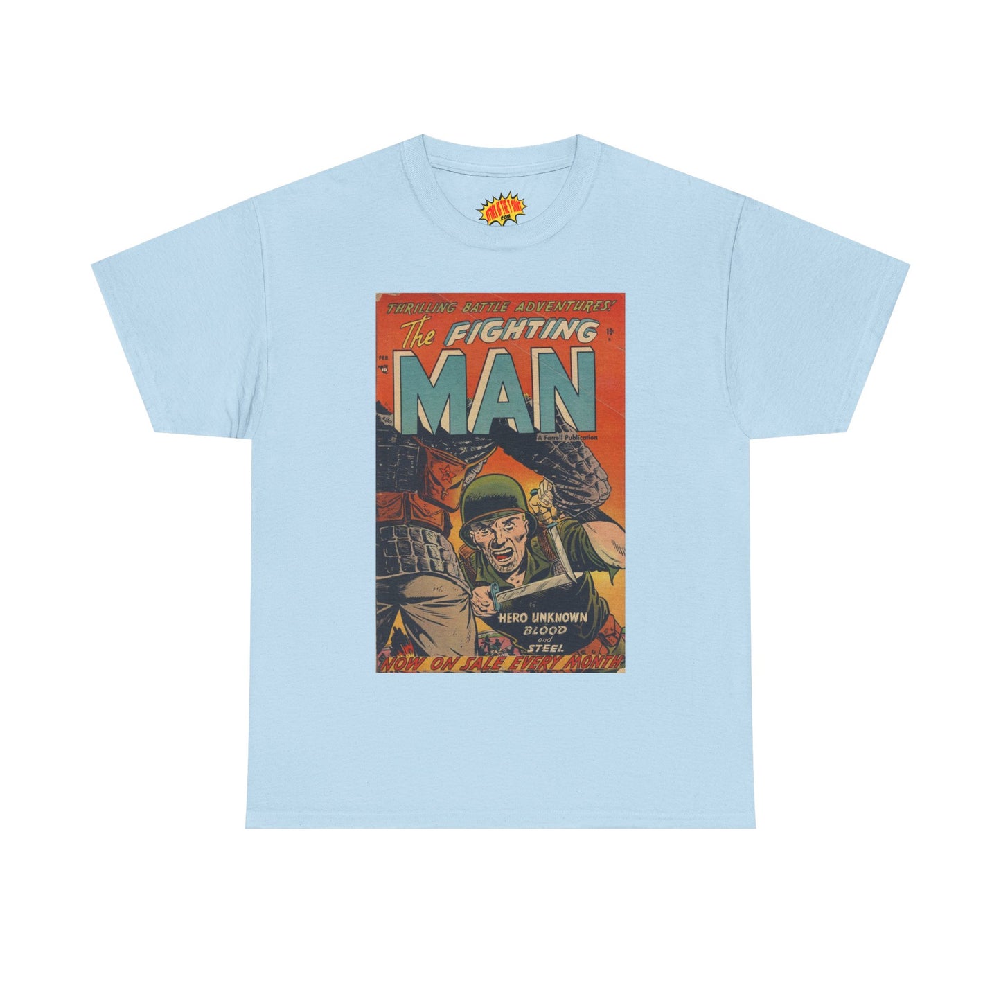The Fighting Man February Comic Tee Shirt *Multiple Colors*