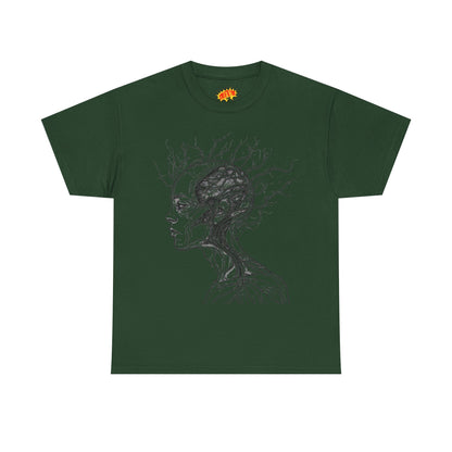 Anatomy Line Drawing Face Graphic Art Tee Shirt