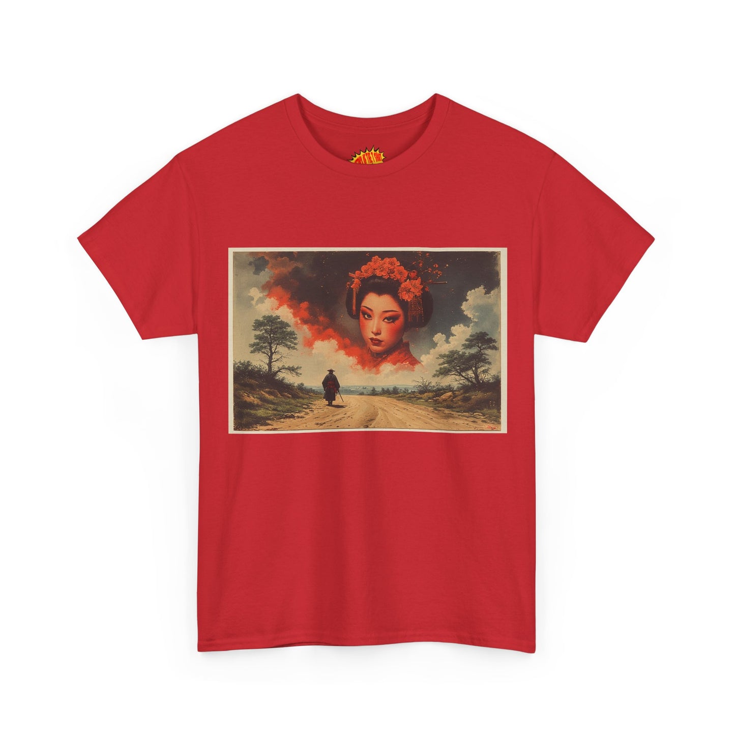 Samurai w/Cloud Geisha Woman T-Shirt *Multiple Colors*