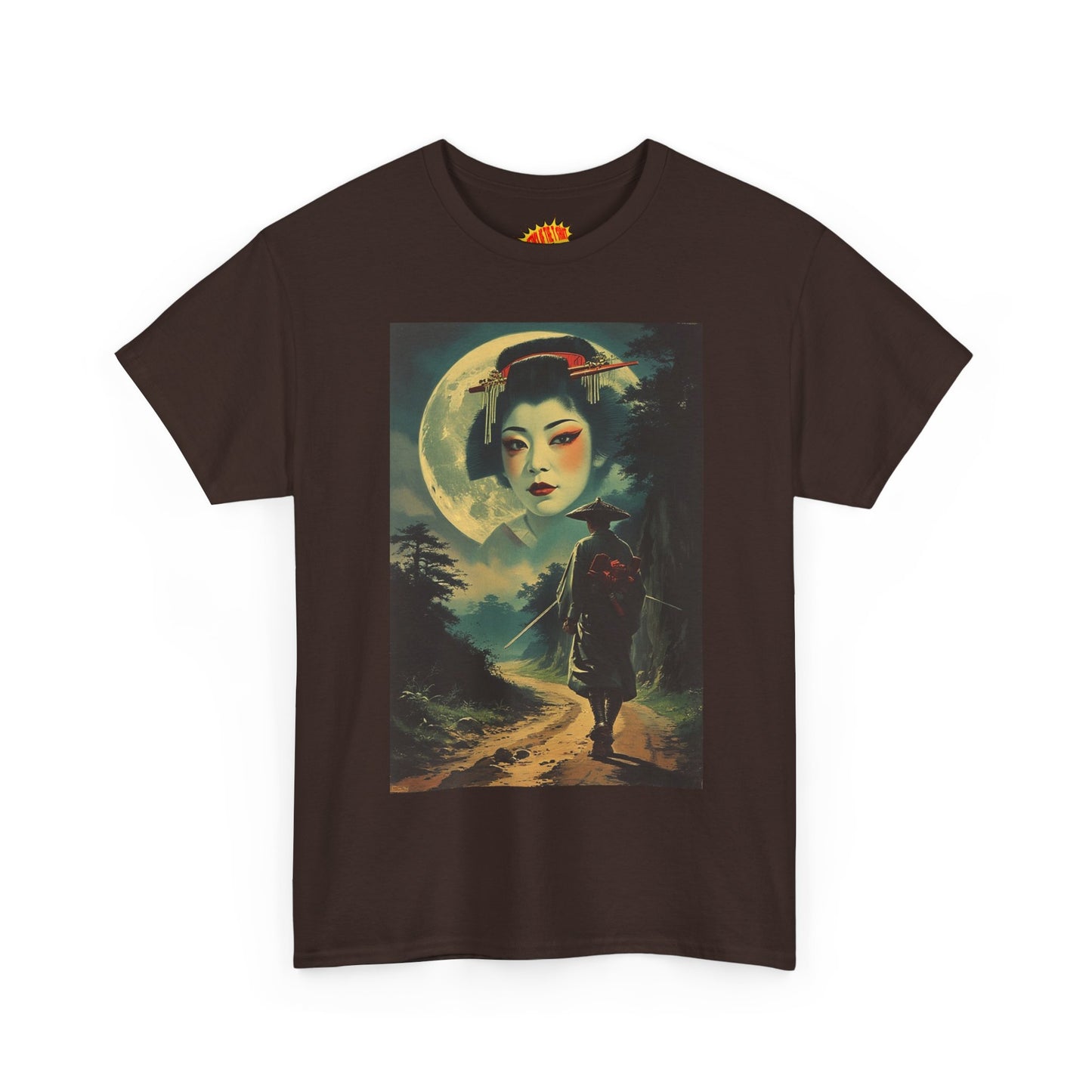 Night Traveller w/Full Moon Geisha T-Shirt *Multiple Colors*