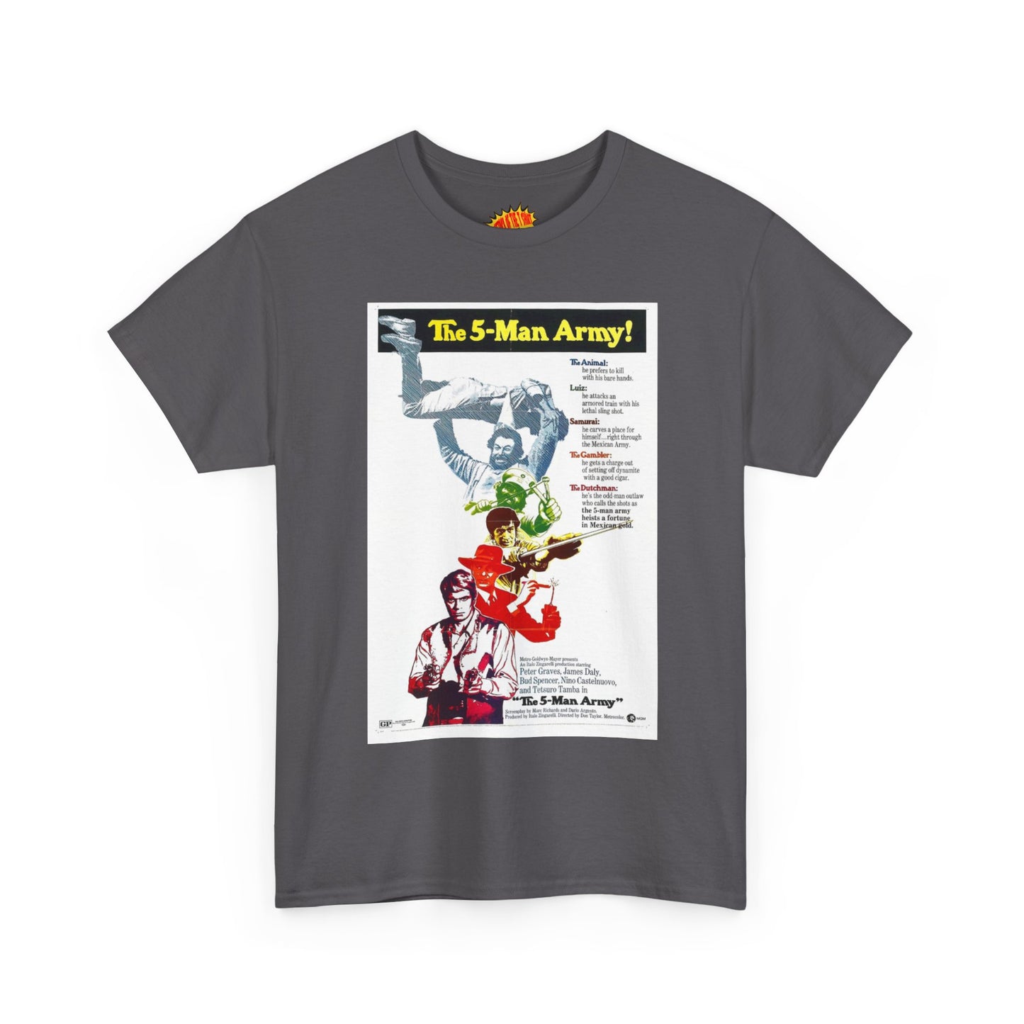 The 5 Man Army Movie Poster T-Shirt *Multiple Colors*