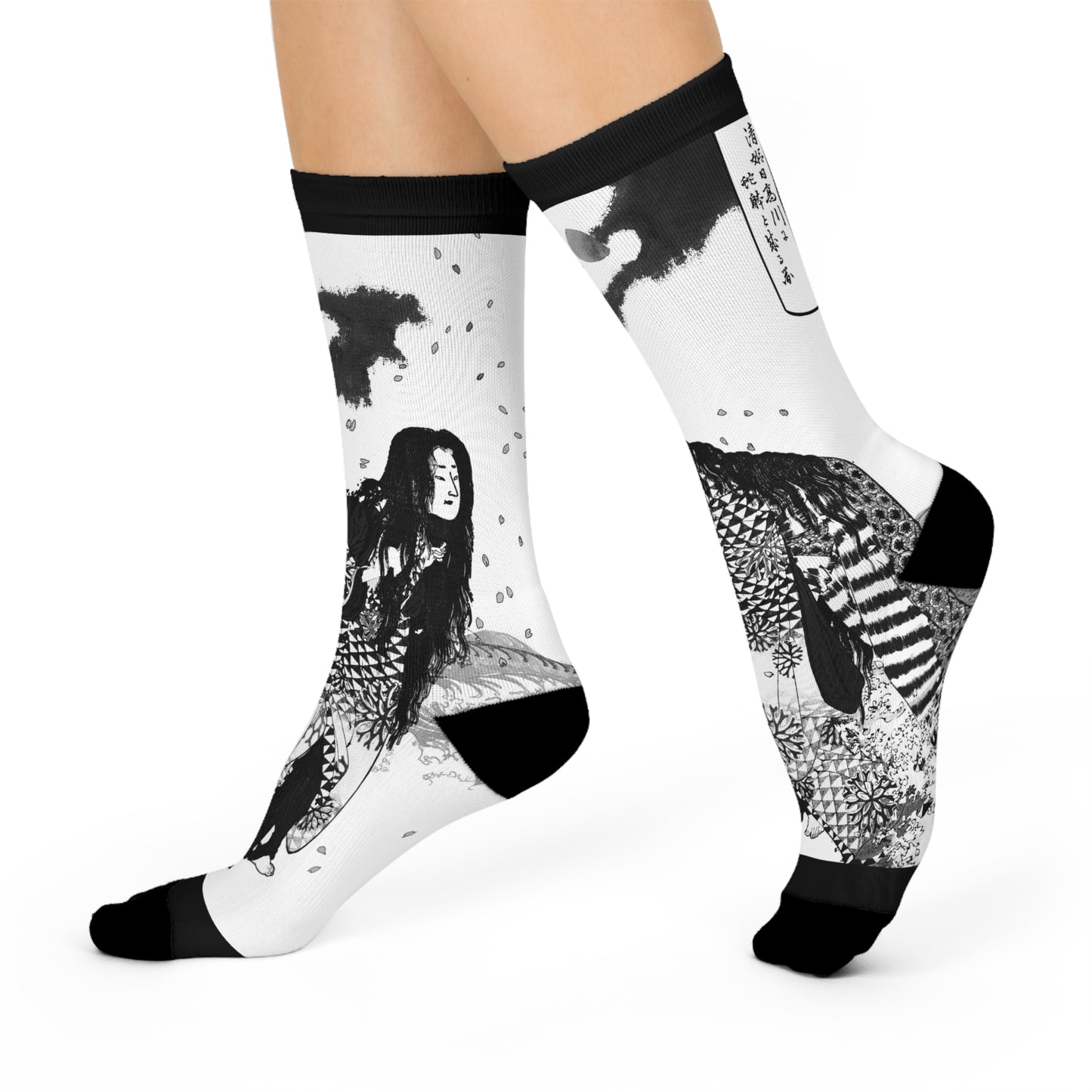 Kiyohime Changing Into a Serpent Cushioned Socks
