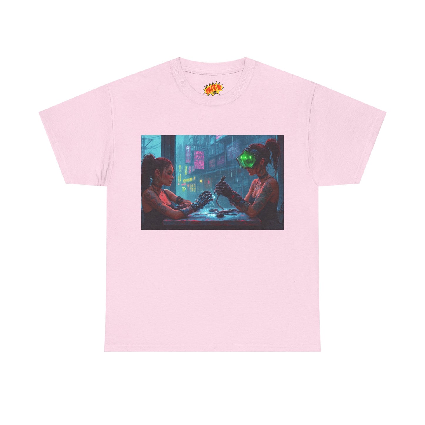 Cyberpunk Nail Salon Scene T-Shirt *Multiple Colors*