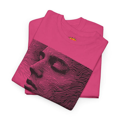 Face Line Drawing Portrait Graphic Art Tee Shirt