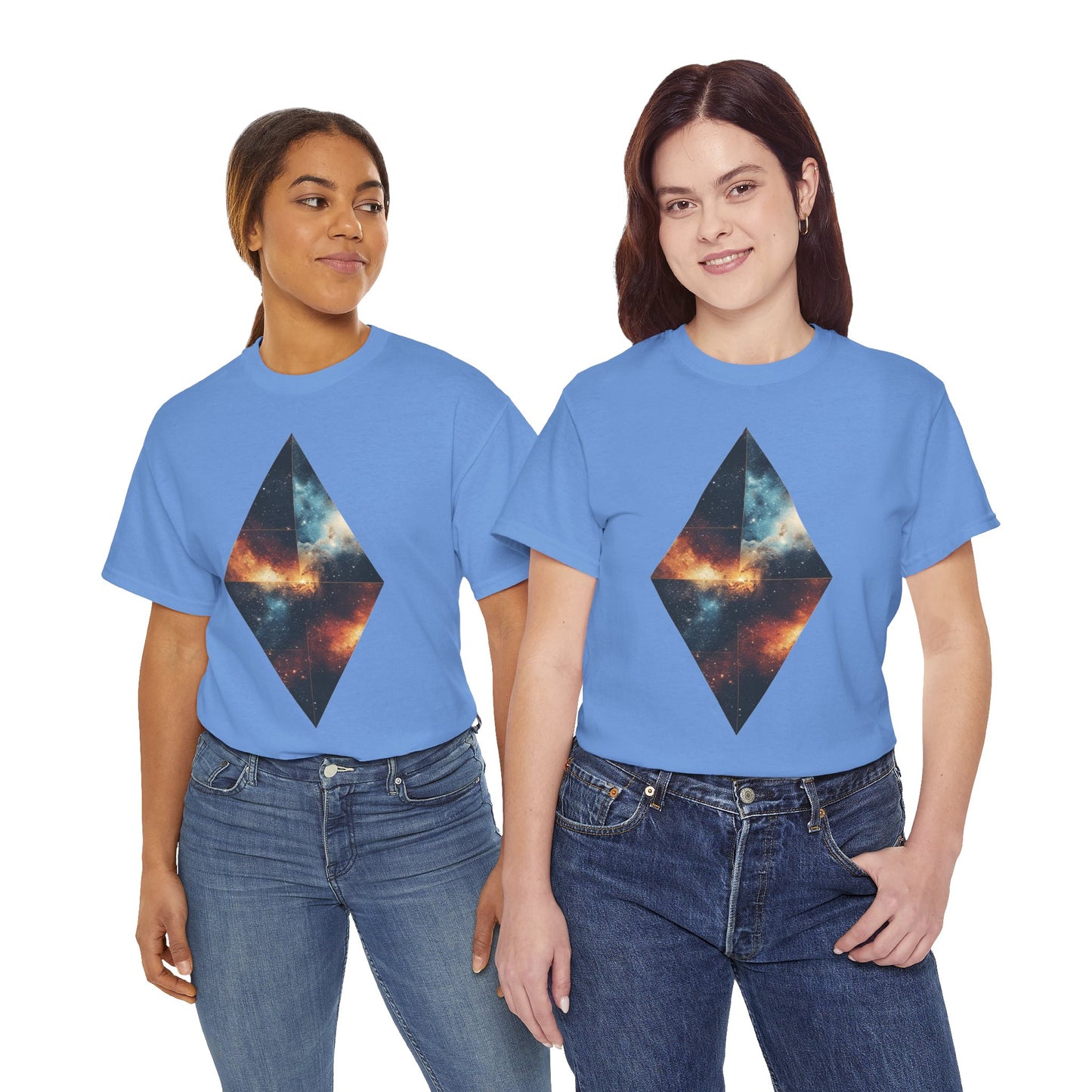 Diamond Shape Nebula Graphic Space Art Tee Shirt *Multiple Colors*