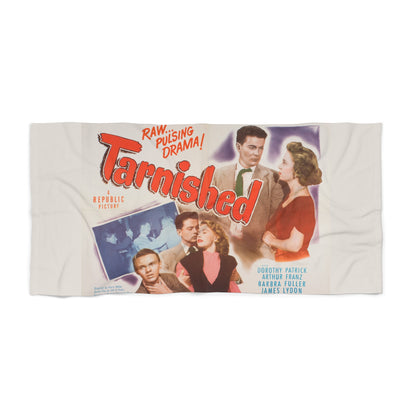 Tarnished Vintage Movie Poster Beach Towel | Vintage Movie Artwork Printed Towel