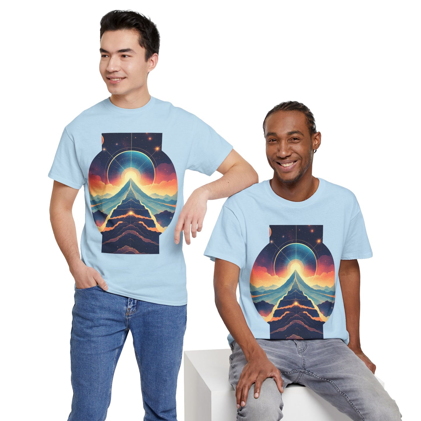 Cosmic Stairway Galaxy Graphic Art Tee Shirt *Multiple Colors*