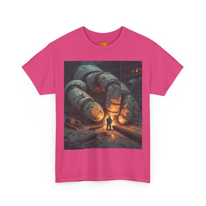 Anime Factory Welder w/Giant Robot Mech Hand T-Shirt