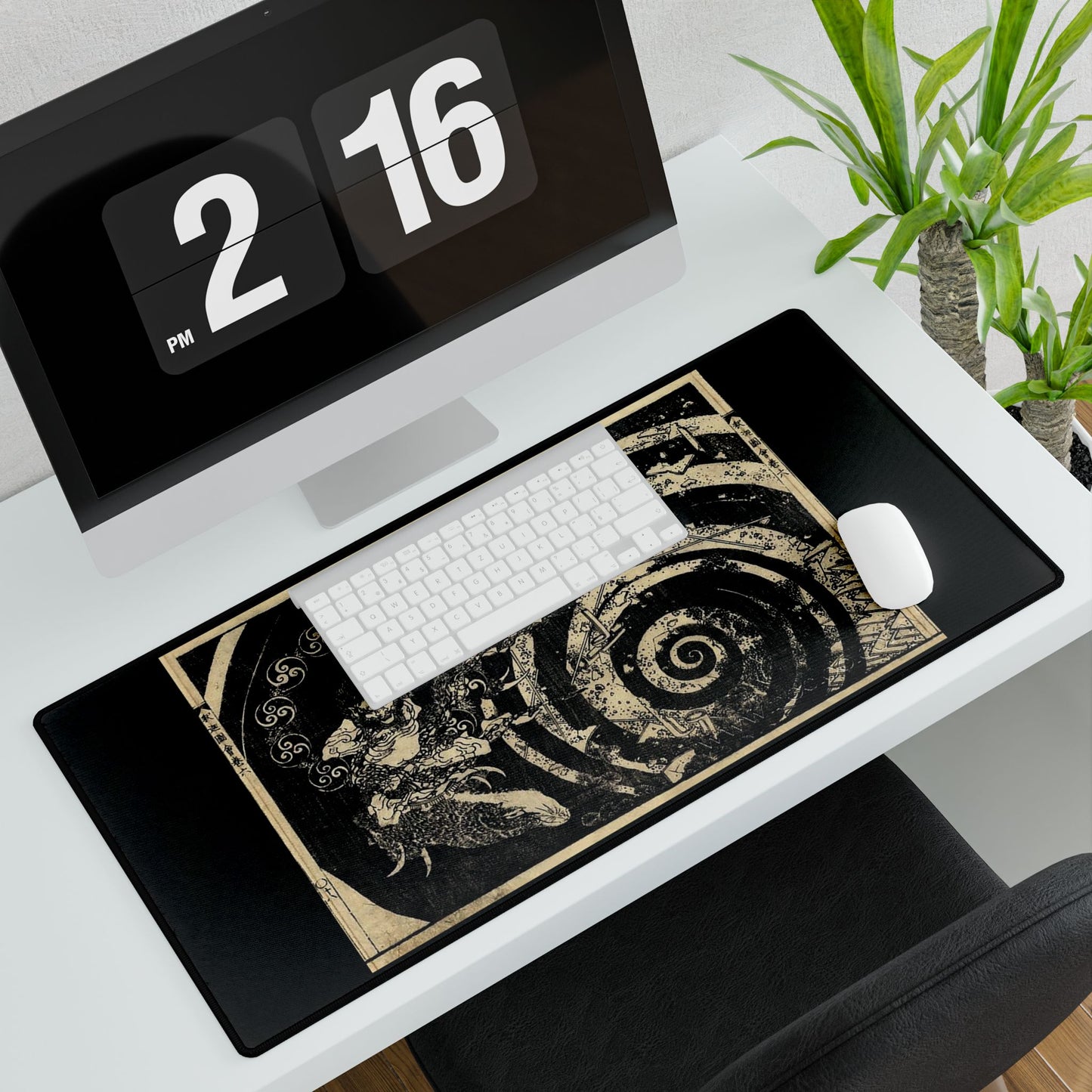 Destruction by Hokusai Desk Mat/Mousepad