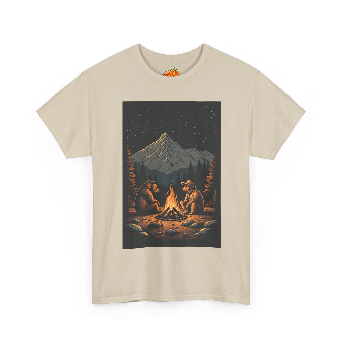 Mountain Bears Campfire Scene T-Shirt *Multiple Colors*