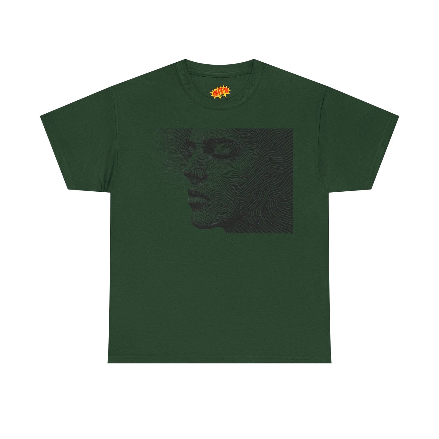 Face Line Drawing Portrait Graphic Art Tee Shirt *Multiple Colors*
