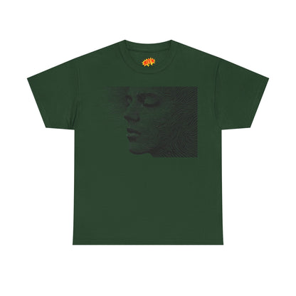 Face Line Drawing Portrait Graphic Art Tee Shirt
