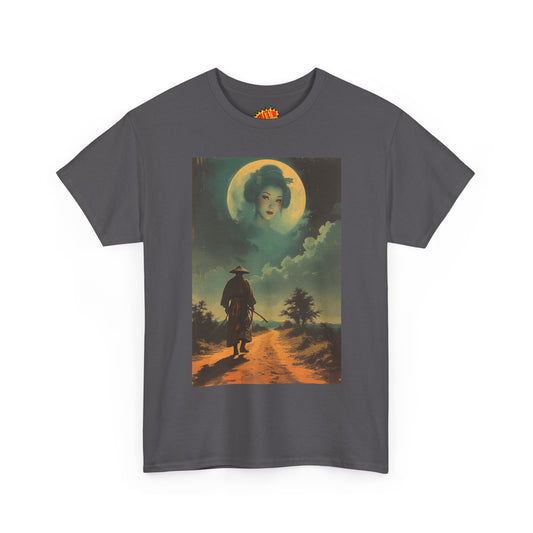 Walking Samurai w/Full Moon Woman T-Shirt *Multiple Colors*