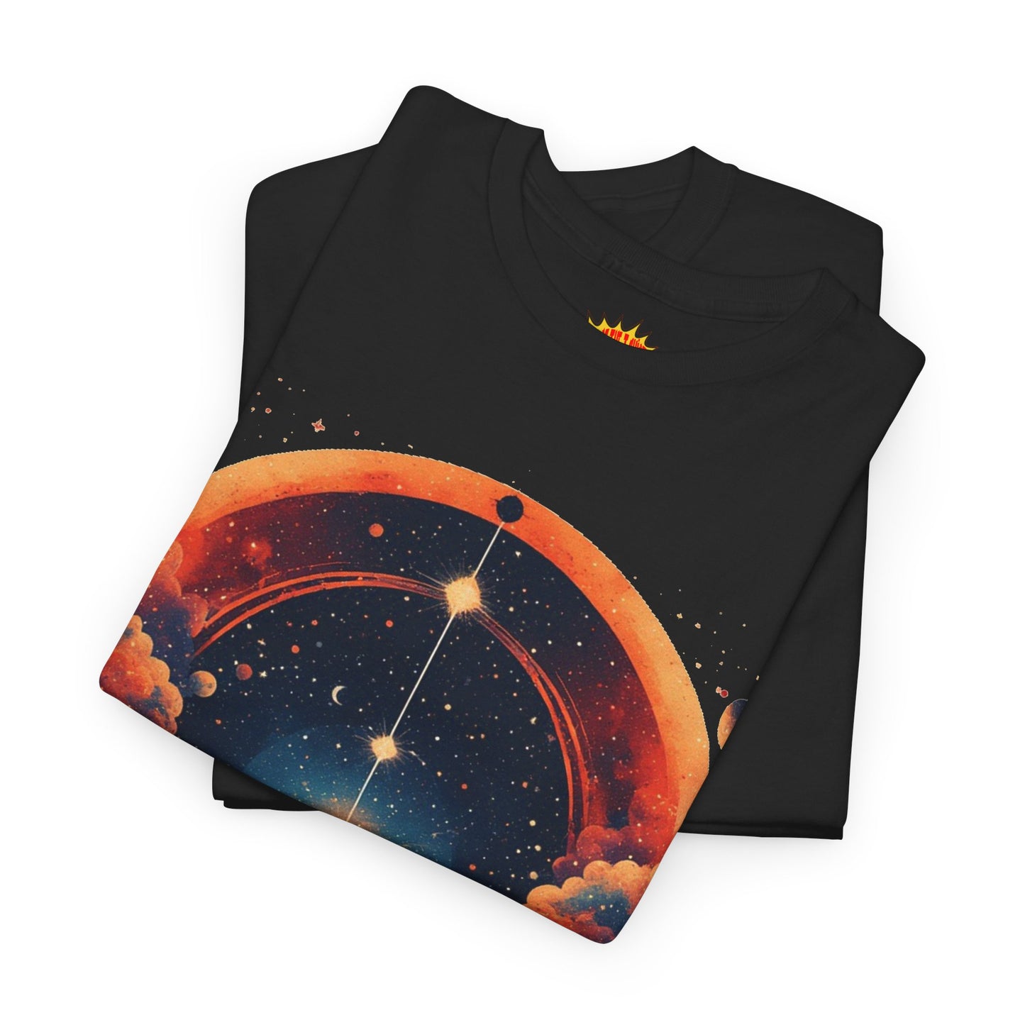 Round Galaxy Graphic Tee Shirt *Multiple Colors*