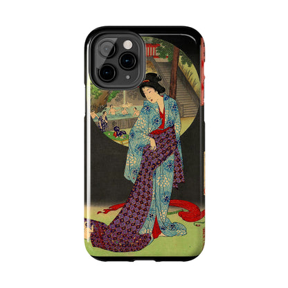 Oji Waterfall by Toyohara Chikanobu, 1890 iPhone Case *Many Sizes Available*