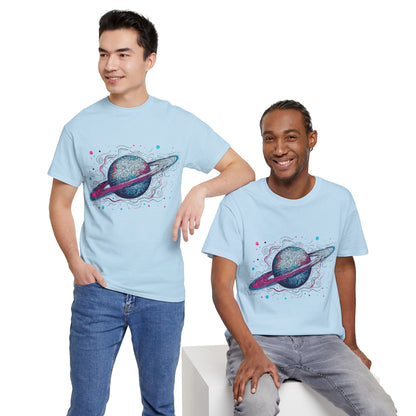 Ringed Planet Space Art Graphic Tee Shirt