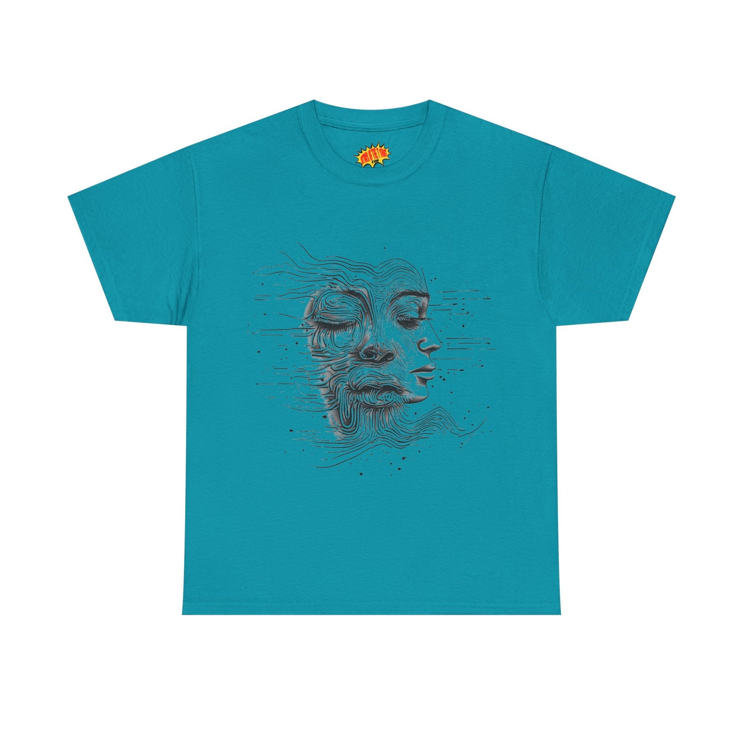 Line Drawing Graphic Art Faces Tee Shirt *Multiple Colors*