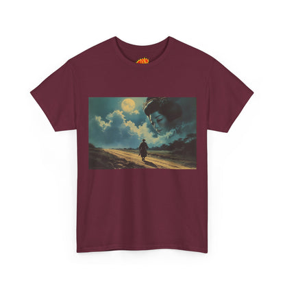 Samurai w/Night Sky Geisha Woman T-Shirt