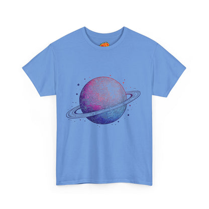 Space Art Ringed Planet Graphic Tee Shirt