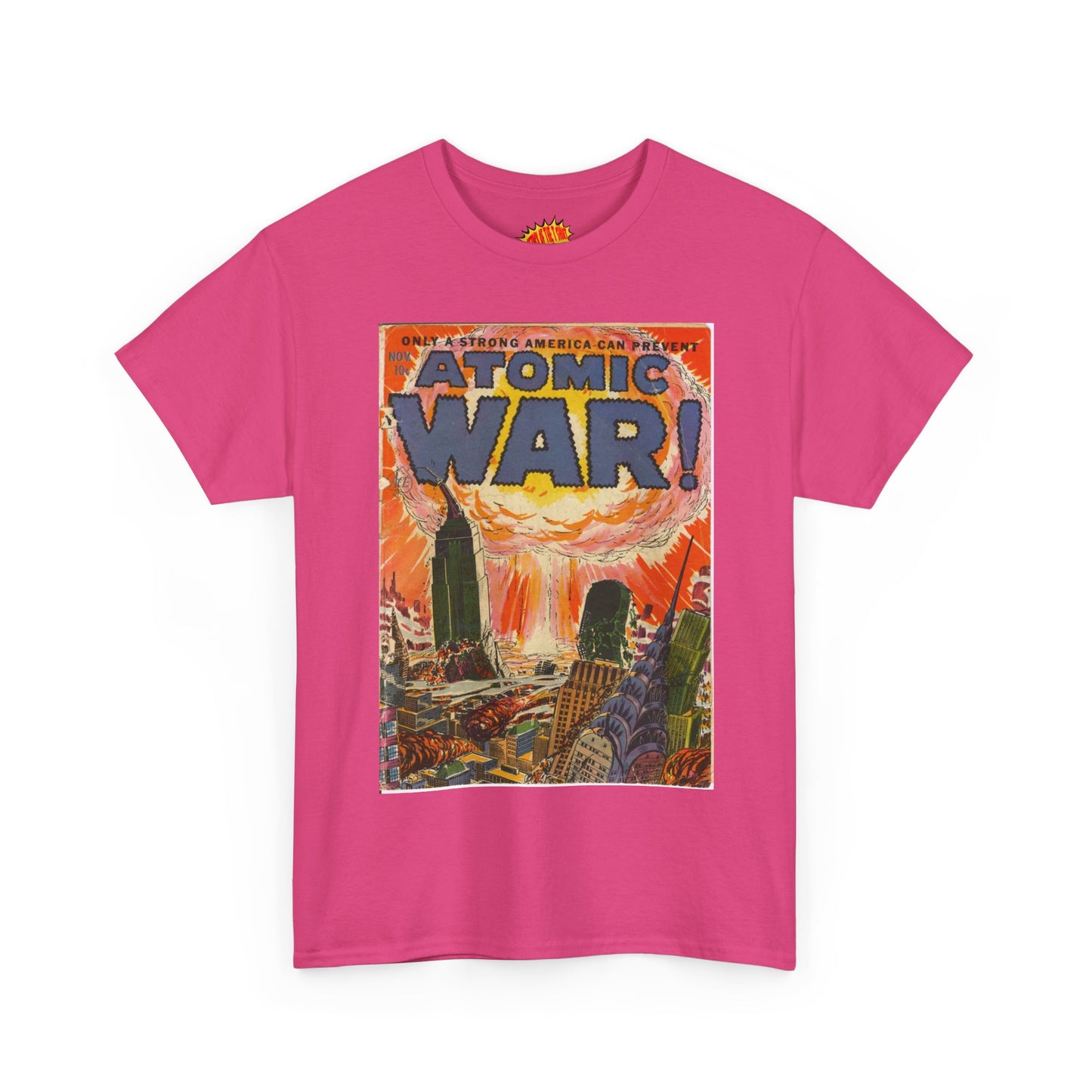 Atomic War Nov. Comic Tee Shirt *Multiple Colors*
