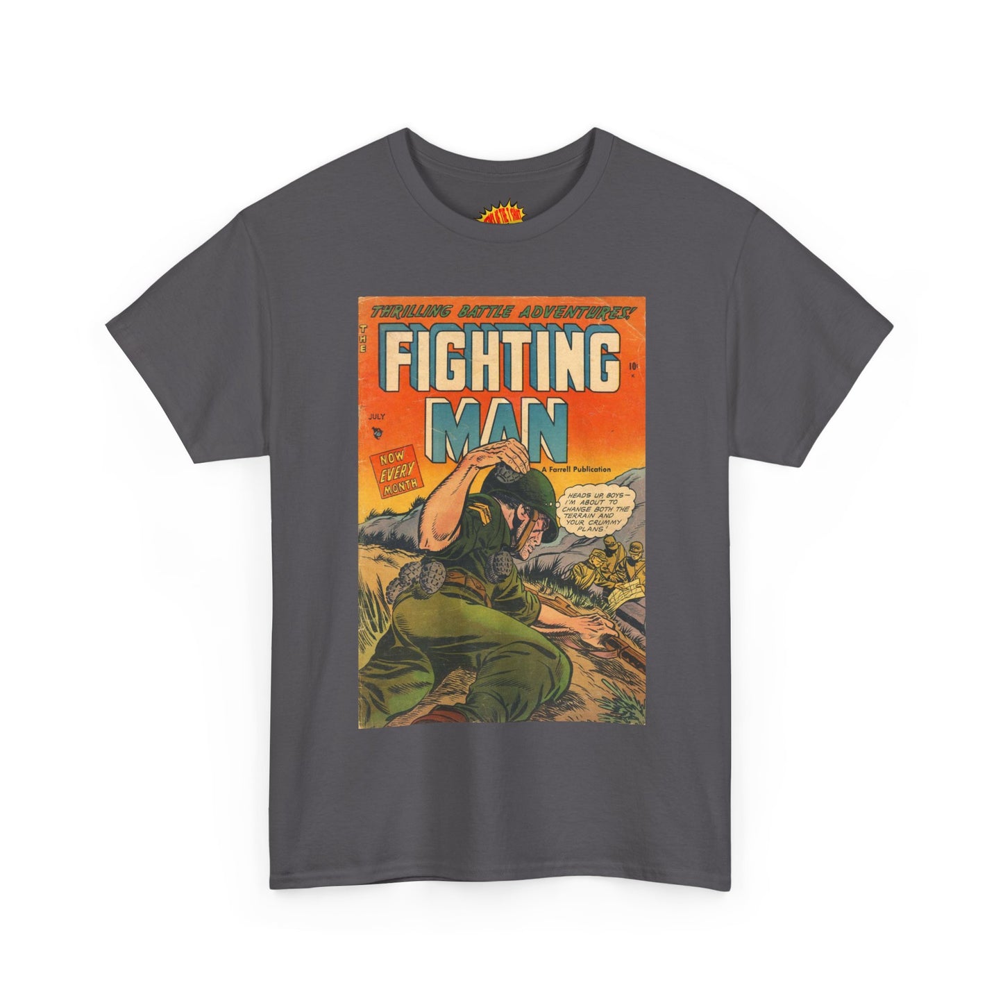 The Fighting Man July Comic Tee Shirt *Multiple Colors*