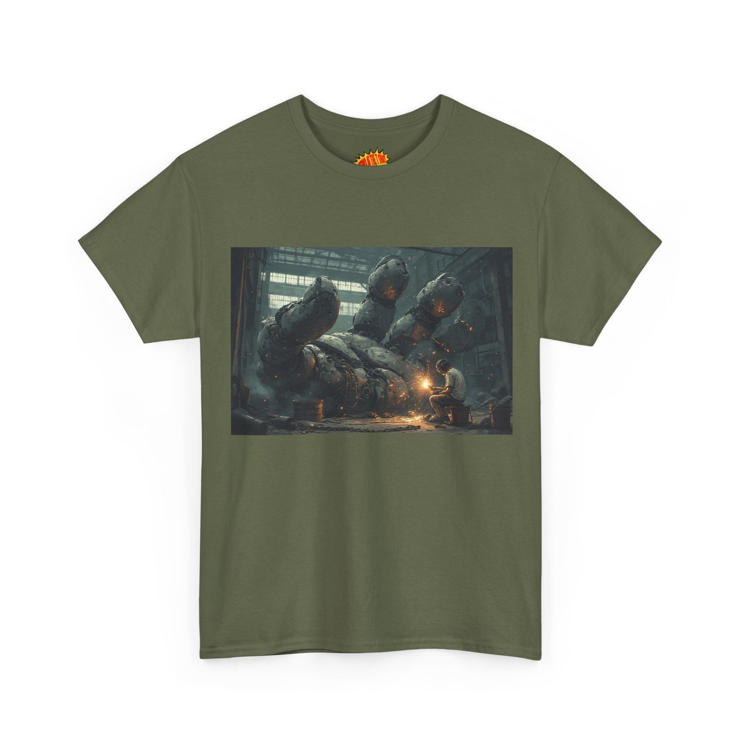 Anime Robot Hand w/Welder Scene T-Shirt *Multiple Colors*