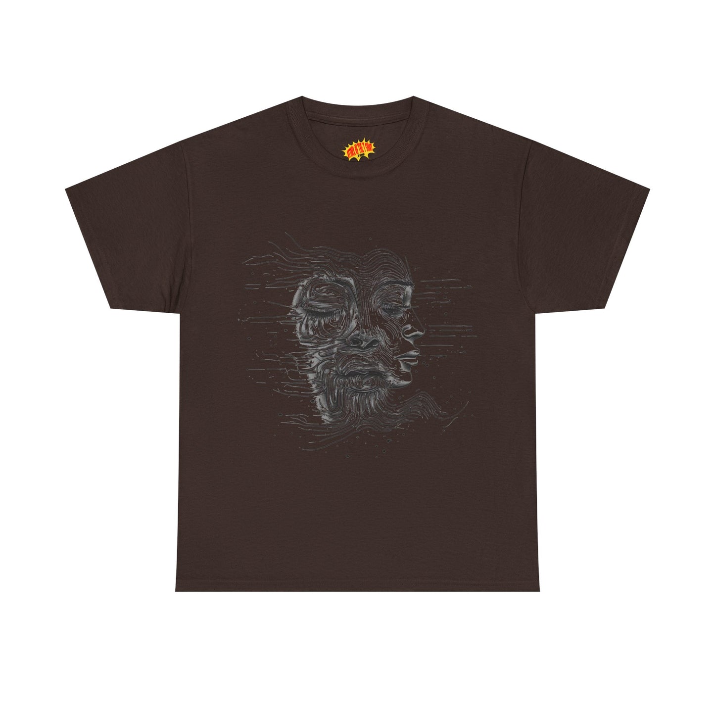 Line Drawing Graphic Art Faces Tee Shirt *Multiple Colors*