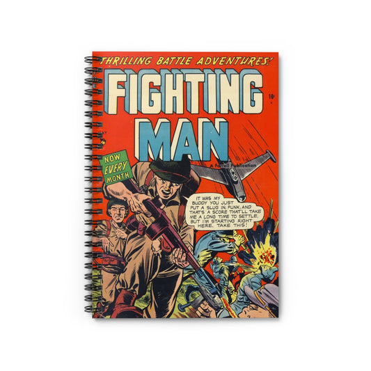 The Fighting Man May Comic Book Cover Notebook