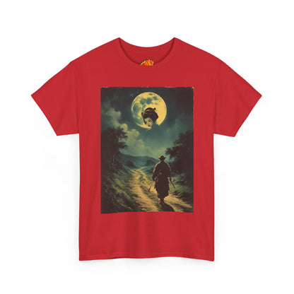 Travelling Samurai w/Moon Geisha Woman T-Shirt