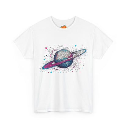 Ringed Planet Space Art Graphic Tee Shirt