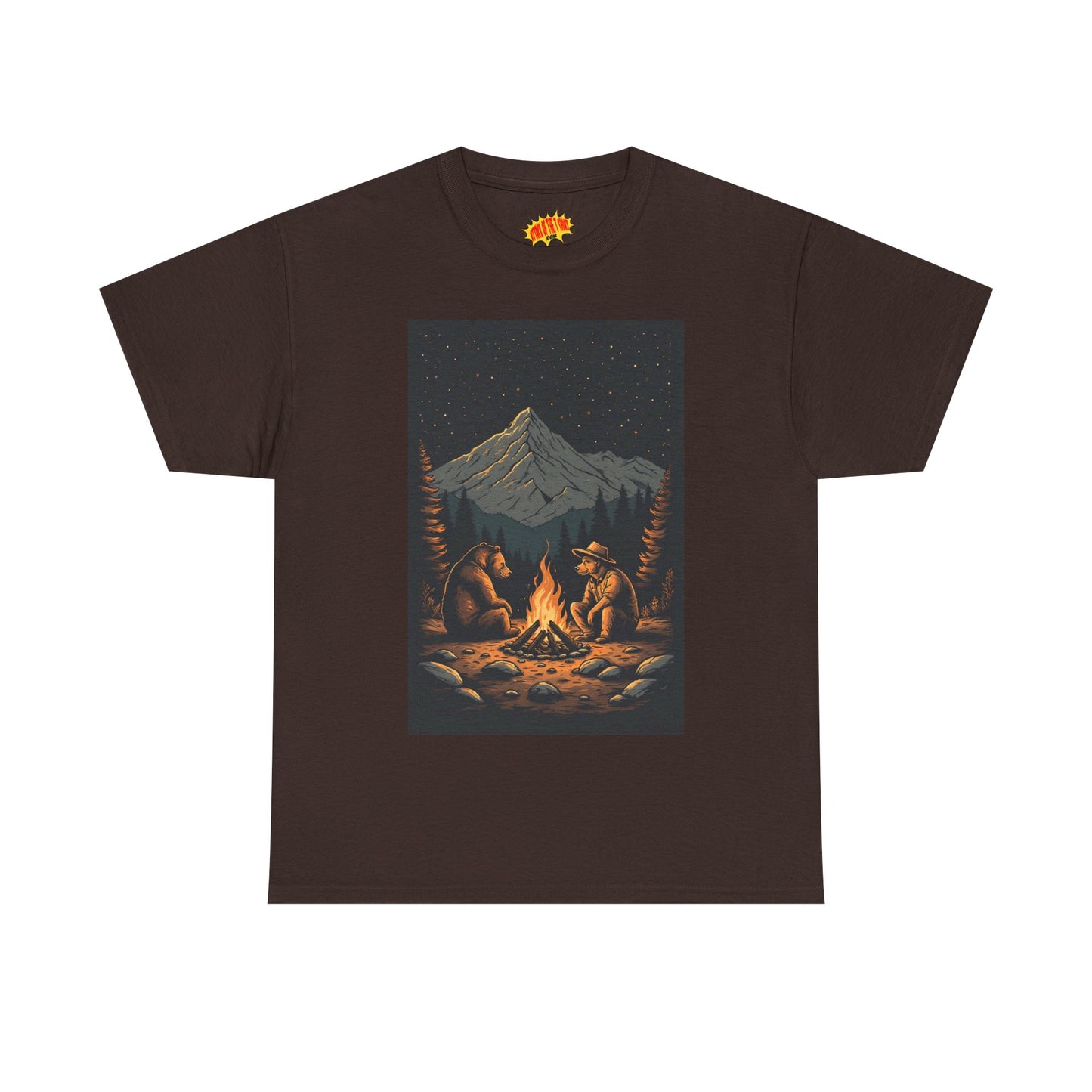 Mountain Bears Campfire Scene T-Shirt *Multiple Colors*