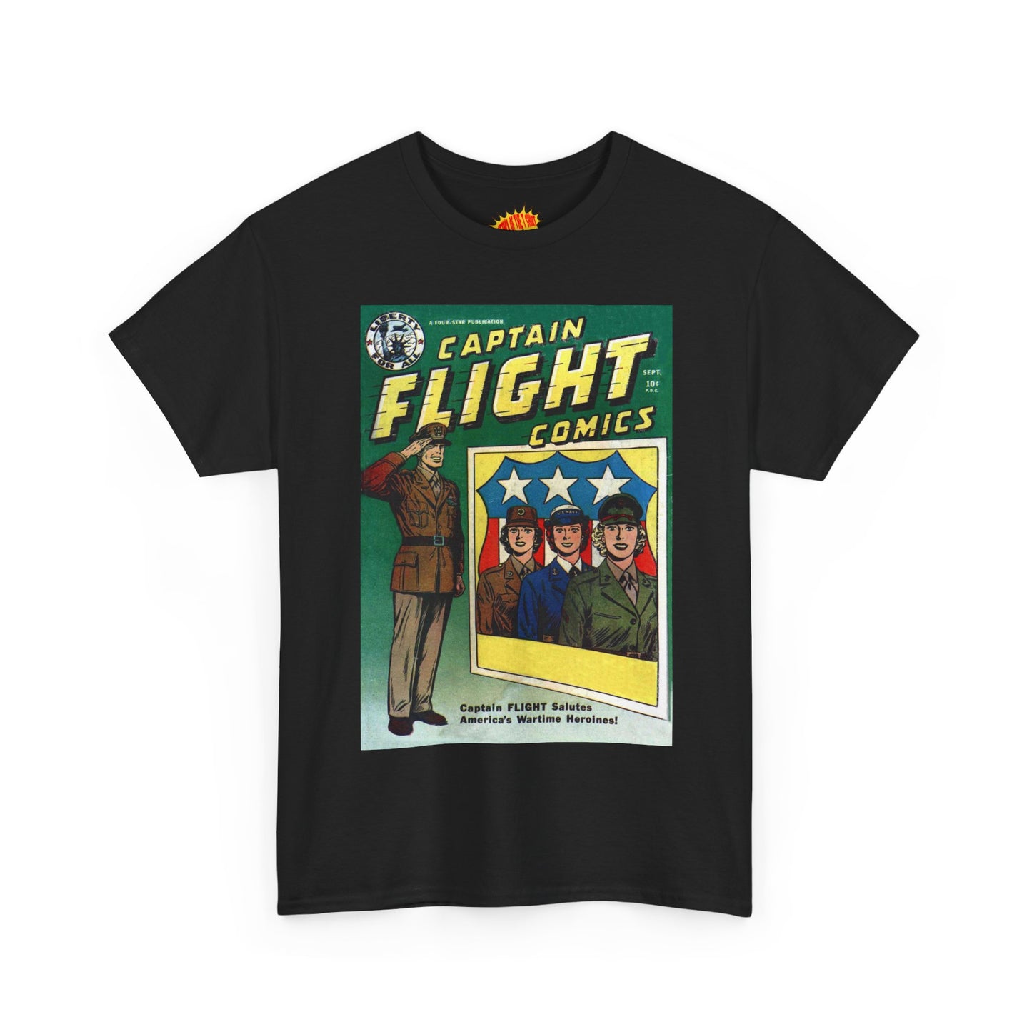 Captain Flight September Comic Tee Shirt *Multiple Colors*