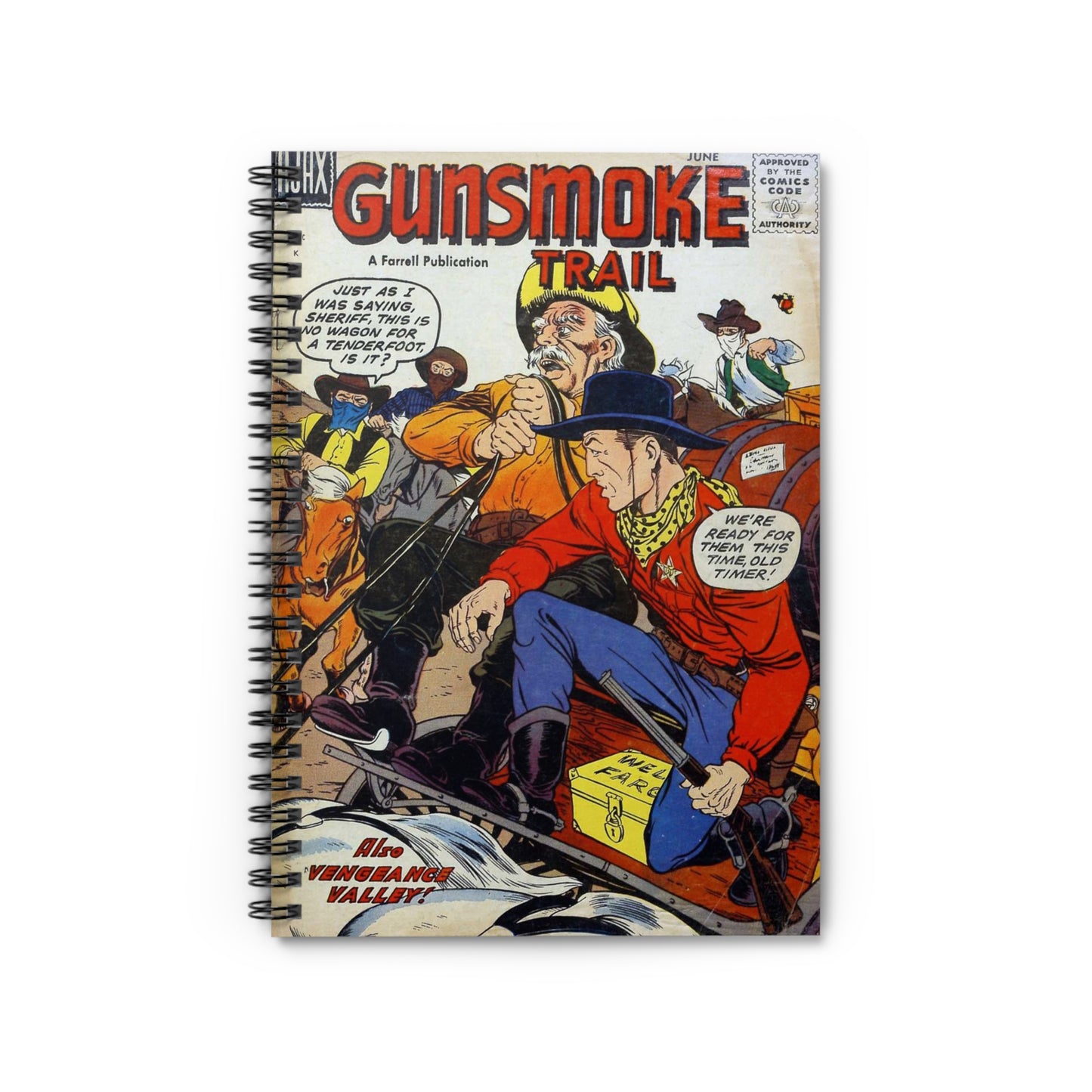 Gunsmoke Trail June Comic Cover Notebook