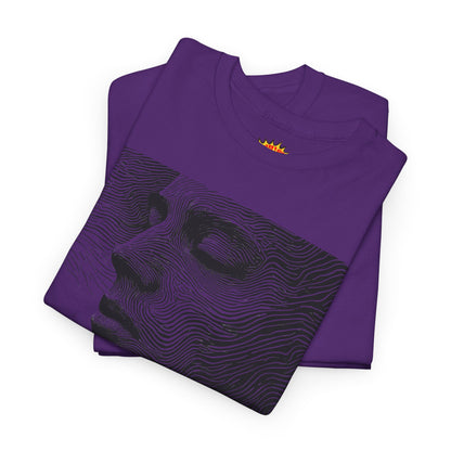 Face Line Drawing Portrait Graphic Art Tee Shirt
